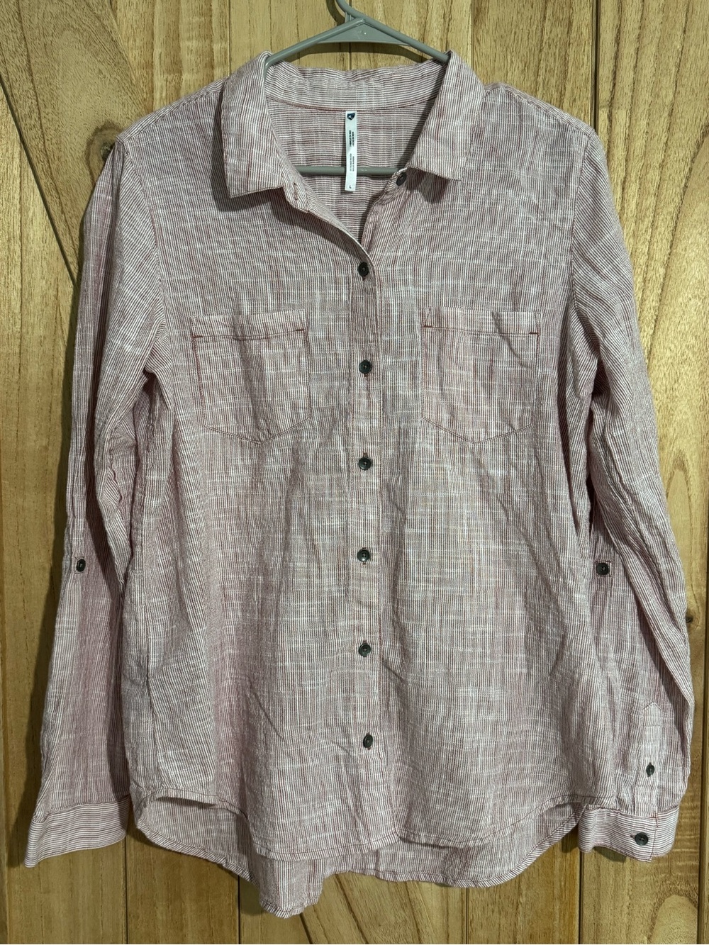 Kuhl Women's Light Pink Button-Down Shirt